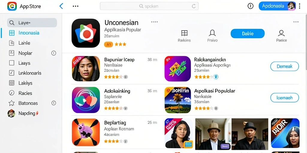 Tampilan grafis yang menarik dan penuh warna.