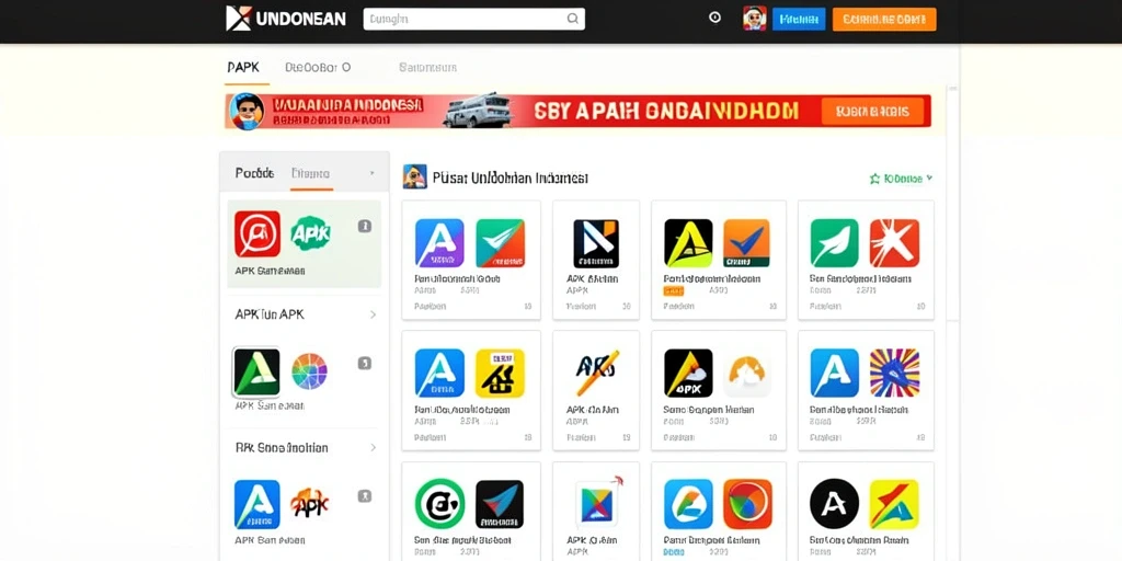 Tampilan utama dengan desain yang menarik.