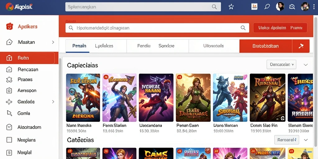 Tampilan antarmuka pengguna IDKLUB yang menarik.