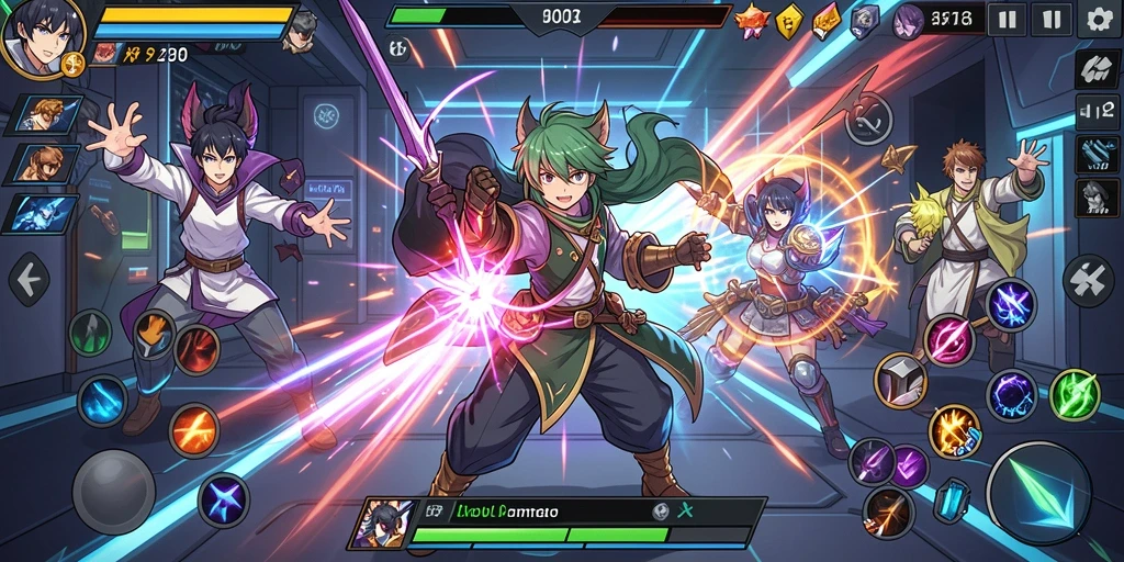 Screenshot menampilkan antarmuka permainannya yang menarik.