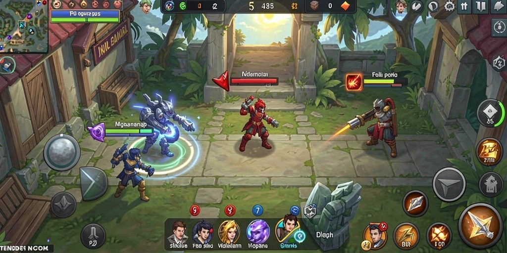 Screenshot menunjukkan antarmuka permainan yang menarik.
