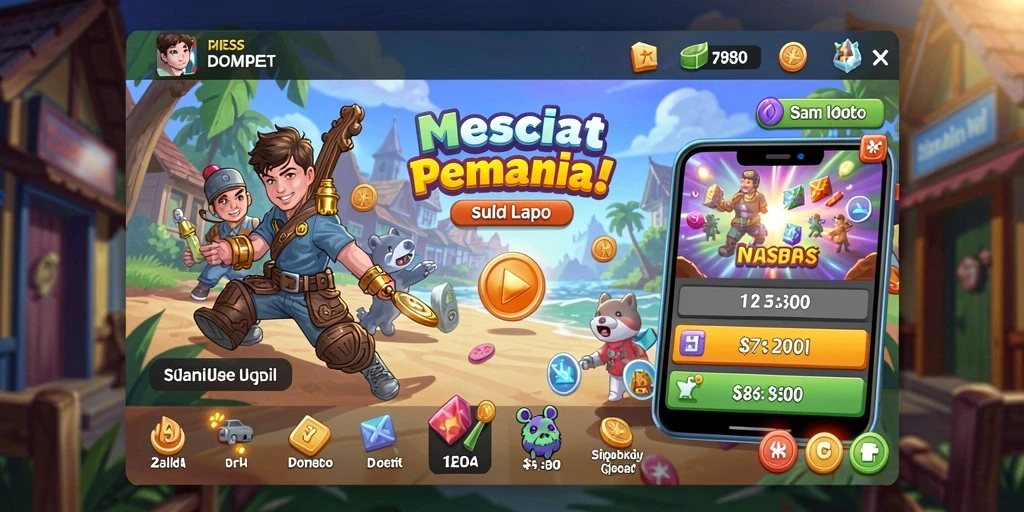 Screenshot menunjukkan karakter utama SM605 beraksi.