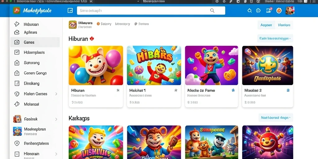Tangkapan layar menampilkan karakter utama beraksi di dunia yang menakjubkan.